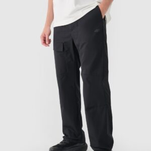 4F Spodnie casual męskie - czarne