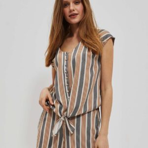 4c9c71aa63b6d1e7e907829a2ffca3b4a3cb818d Koszulowa bluzka z wiązaniem piaskowa