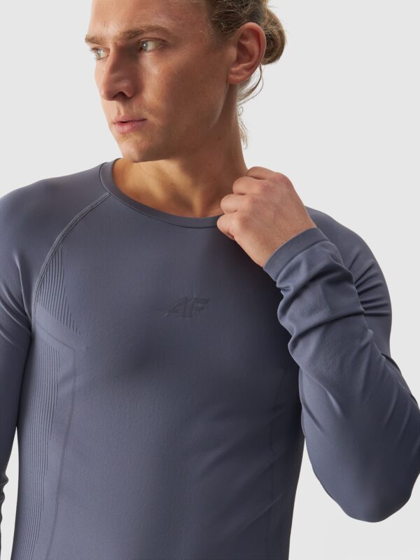 4F Bielizna termoaktywna bezszwowa (góra) męska - niebieska