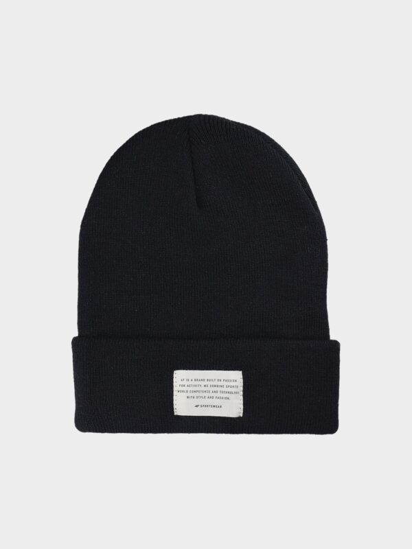 4F Czapka zimowa uniseks - czarna