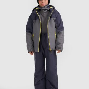 4F Kurtka narciarska membrana 5000 chłopięca - szara 146 (10-11 lat)