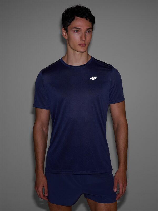 4f16ea4cf8f926ceaab61e839019fe7142c72b10 4F Koszulka do biegania regular szybkoschnąca męska - szara