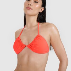 4F Góra od bikini damska - czerwona