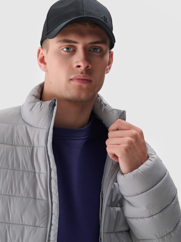 4F Kurtka puchowa z syntetycznym wypełnieniem męska - szara