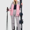 4fead3520a7d132cd250ecbc05360e646b4e5d21 4F Kurtka narciarska membrana 8000 damska - różowa