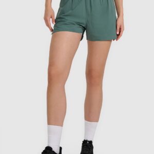 50b4d26baa69bf8154c8d7c8f121e4f1fb0ecf5e 4F Spodenki do biegania w terenie szybkoschnące damskie - turkusowe