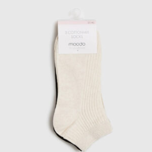 3 pack prążkowanych skarpet