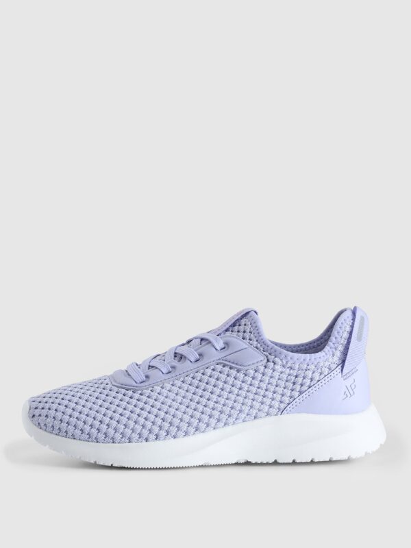 4F Buty sportowe z przewiewną cholewką dziecięce - fioletowe