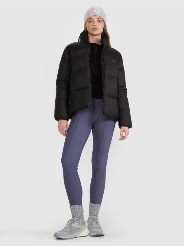 4F Kurtka puchowa z wypełnieniem syntetycznym damska - czarna