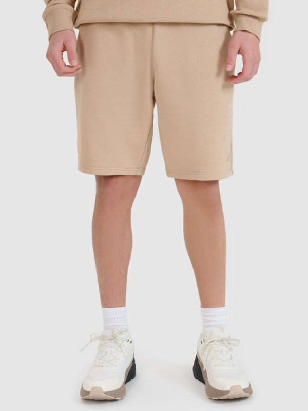 4F Spodenki dresowe męskie - beżowe