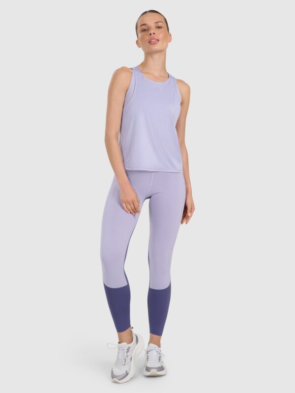 4F Top treningowy szybkoschnący damski - niebieski