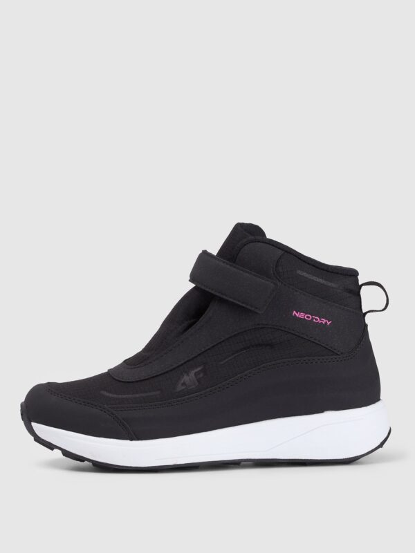 5338dcd7ef2c8abb4264369d7e82c32a934bccc9 4F Buty zimowe śniegowce z izolacją Primaloft dziewczęce - czarne