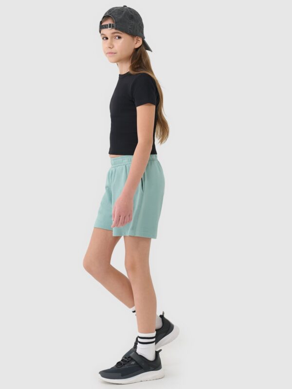 4F Spodenki dresowe dziewczęce - turkusowe 158 (12-13 lat)