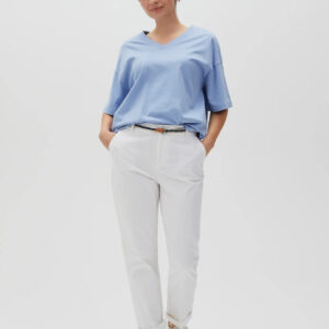 Bawełniane spodnie białe