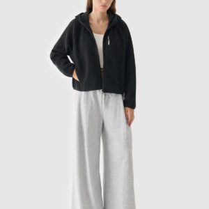 541c264c581211eb5c64b989cd45b1d60438ee8d 4F Polar sherpa z kapturem damski - czarny