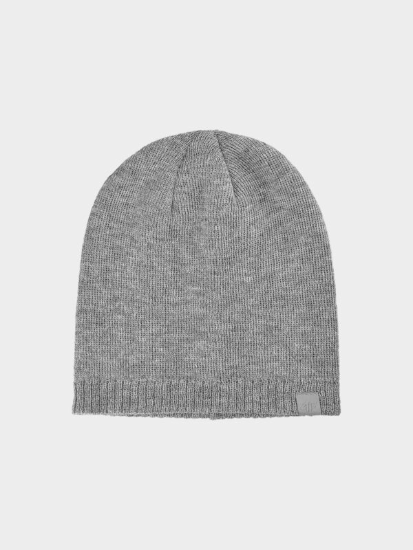 4F Czapka zimowa męska - szara