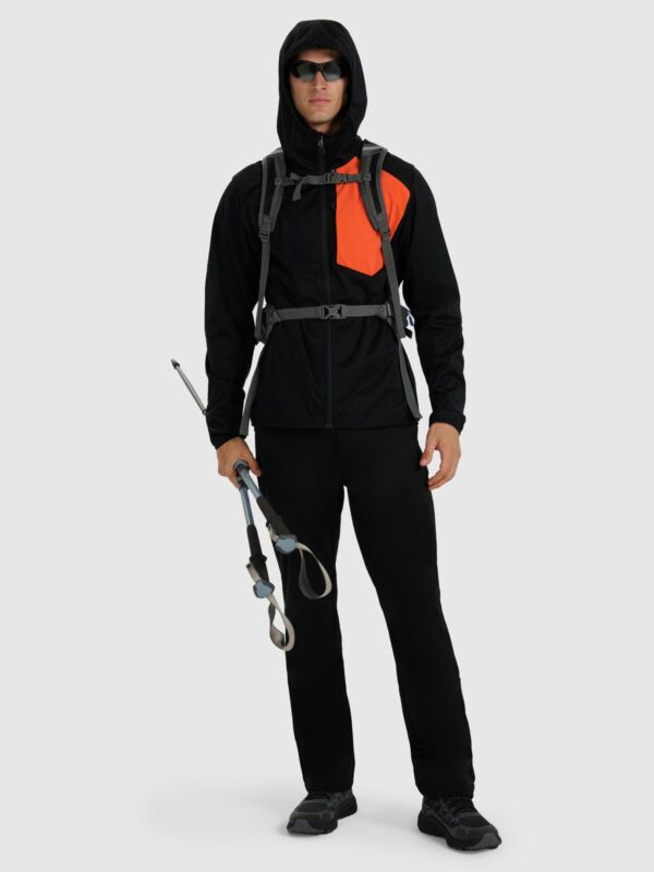 4F Kurtka softshell wiatroodporna membrana 8000 męska - czarna