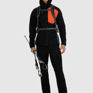 4F Kurtka softshell wiatroodporna membrana 8000 męska - czarna