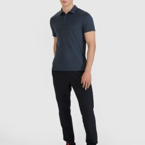 4F Koszulka polo regular szybkoschnąca męska - szara