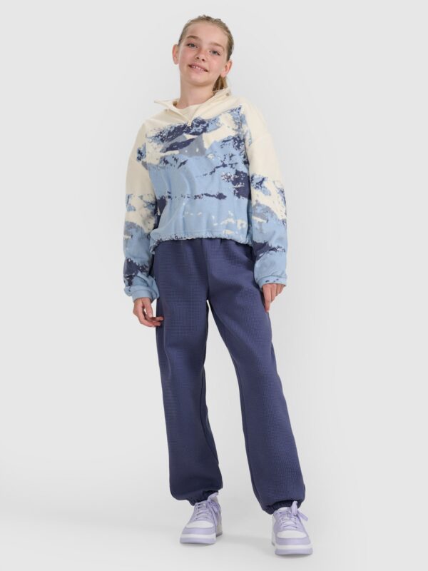 4F Polar oversize z nadrukiem dziewczęcy - multikolor 146 (10-11 lat)