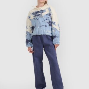 4F Polar oversize z nadrukiem dziewczęcy - multikolor 146 (10-11 lat)