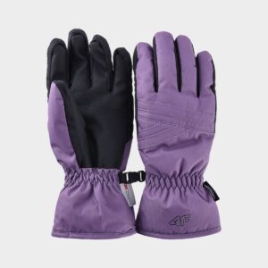 4F Rękawice narciarskie Thinsulate damskie - fioletowe