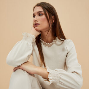 Gładka koszula piaskowa