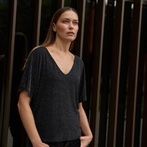 Bluzka do noszenia na dwa sposoby czarna