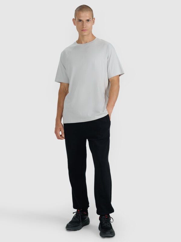 55f806003fcc0cc385f95e479fef51d249d99973 4F T-shirt oversize gładki męski - szary