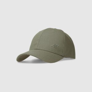 4F Czapka z daszkiem strapback uniseks - khaki