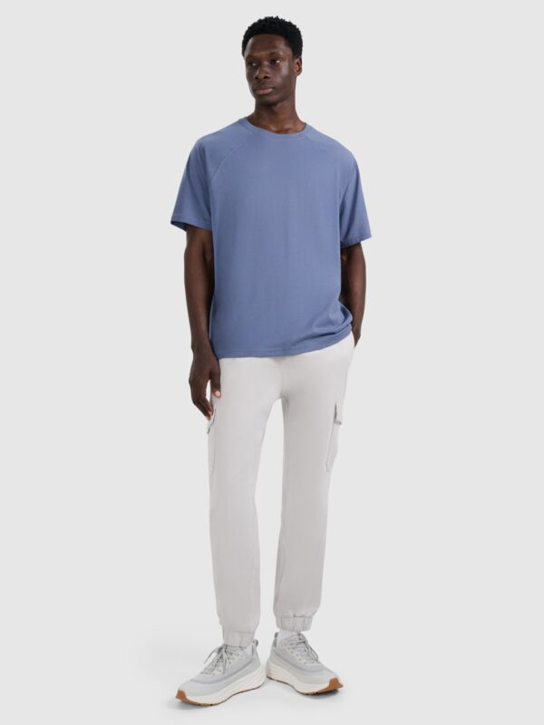 4F T-shirt oversize gładki męski - granatowy