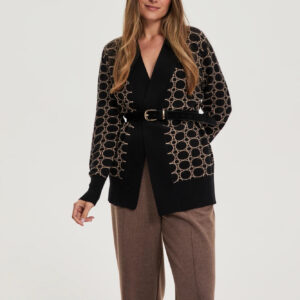 Gładki pasek czarny