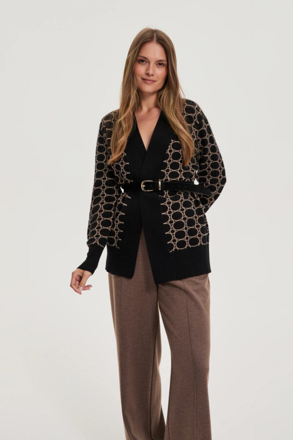 Gładki pasek czarny