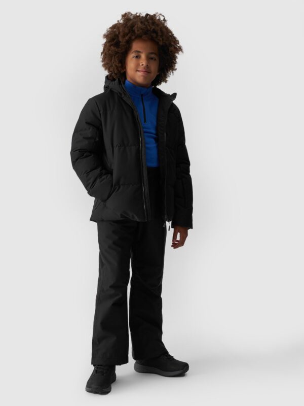 4F Kurtka narciarska membrana 5000 chłopięca - czarna 146 (10-11 lat)