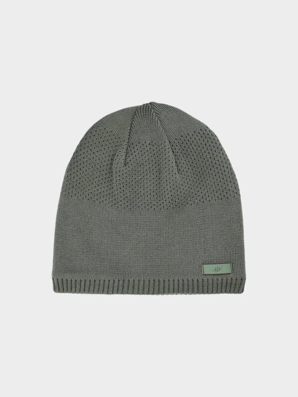 4F Czapka zimowa męska - khaki