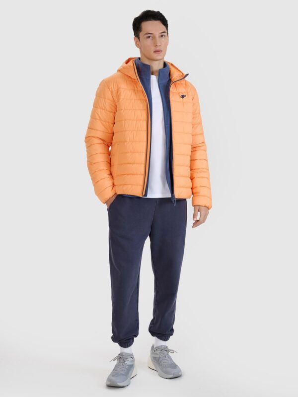 4F Kurtka puchowa z wypełnieniem syntetycznym męska - pomarańczowa