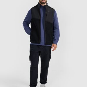 4F Bezrękawnik sherpa męski - czarny