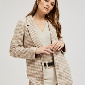 Marynarka w kratkę beżowa