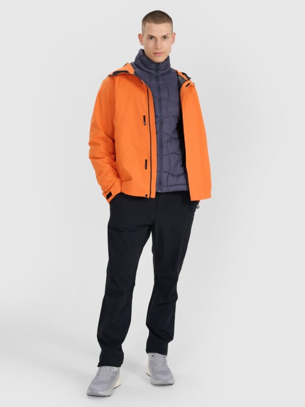 4F Kurtka trekkingowa membrana 15000 męska - pomarańczowa