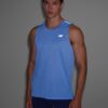 4F Tank top do biegania regular szybkoschnący męski - niebieski