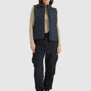 4F Bezrękawnik puchowy z wypełnieniem syntetycznym damski - czarny