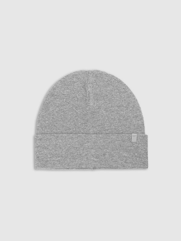 4F Czapka beanie dziecięca - szara