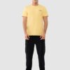 4F T-shirt regular z nadrukiem męski - żółty