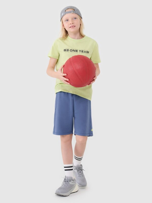 5b49a3a3271ec3ed20f9748d162c57e2f9e1afcb 4F T-shirt z nadrukiem chłopięcy - zielony 158 (12-13 lat)