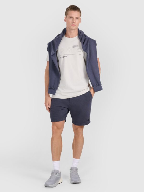 5b6751df903640189cccf7710946765848c1c7d5 4F T-shirt regular z nadrukiem męski - szary