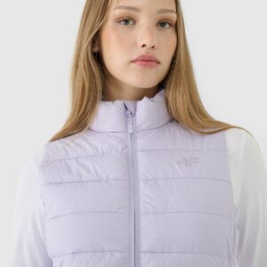4F Bezrękawnik puchowy z wypełnieniem syntetycznym damski - fioletowy