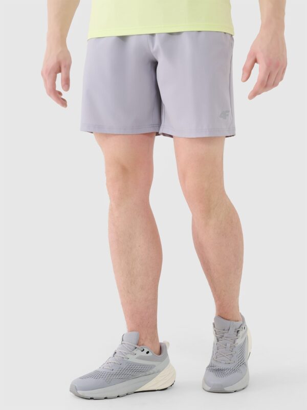 5baa9b99ed898ec488291dd51dc5cc25c0fe0dda 4F Spodenki treningowe szybkoschnące męskie - szare