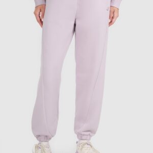 4F Spodnie dresowe joggery damskie - fioletowe