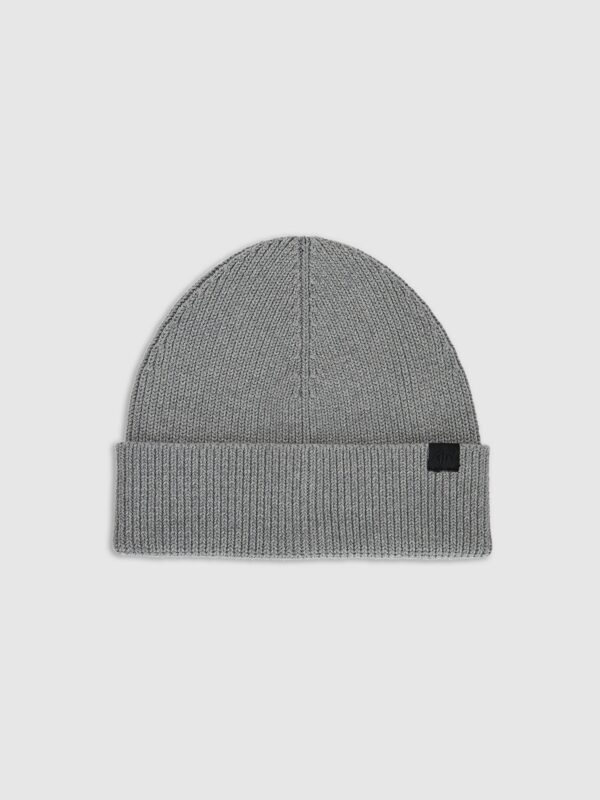 4F Czapka beanie męska - szara