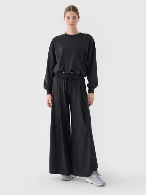 5cf67a18e28c53122d711d540ff6e95c36b28c60 4F Bluza dresowa nierozpinana bez kaptura damska - czarna